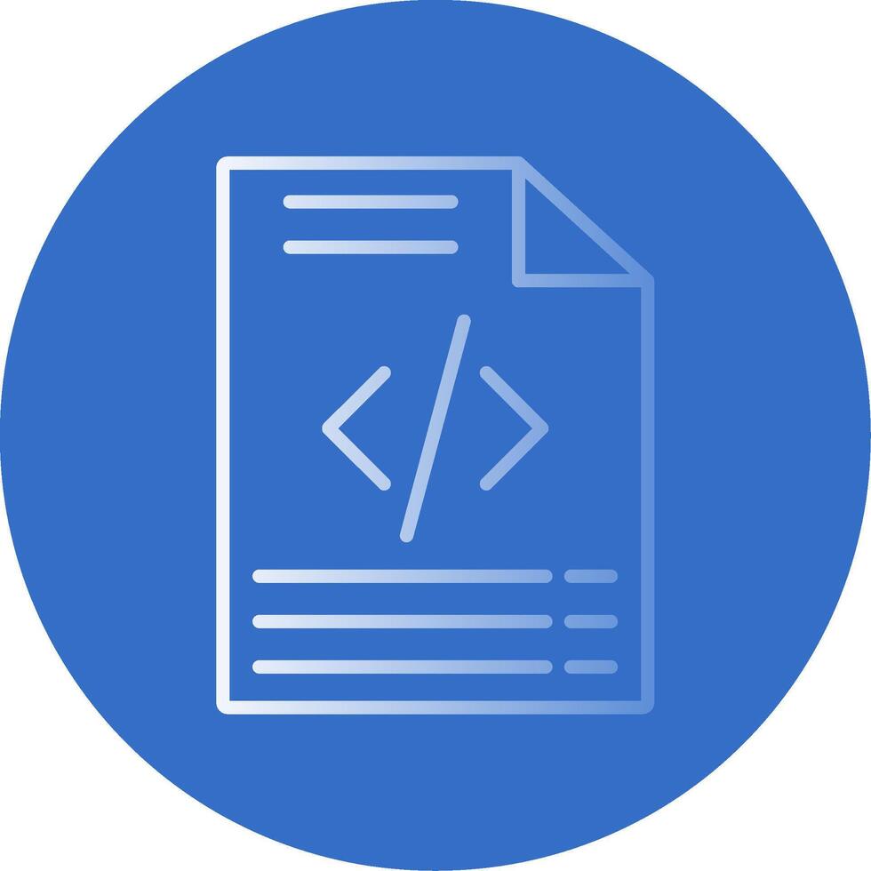 Coding Flat Bubble Icon vector