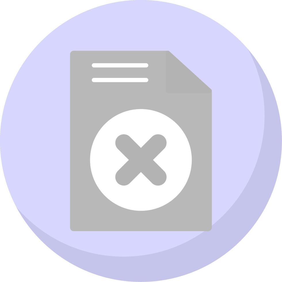 Cancel Flat Bubble Icon vector