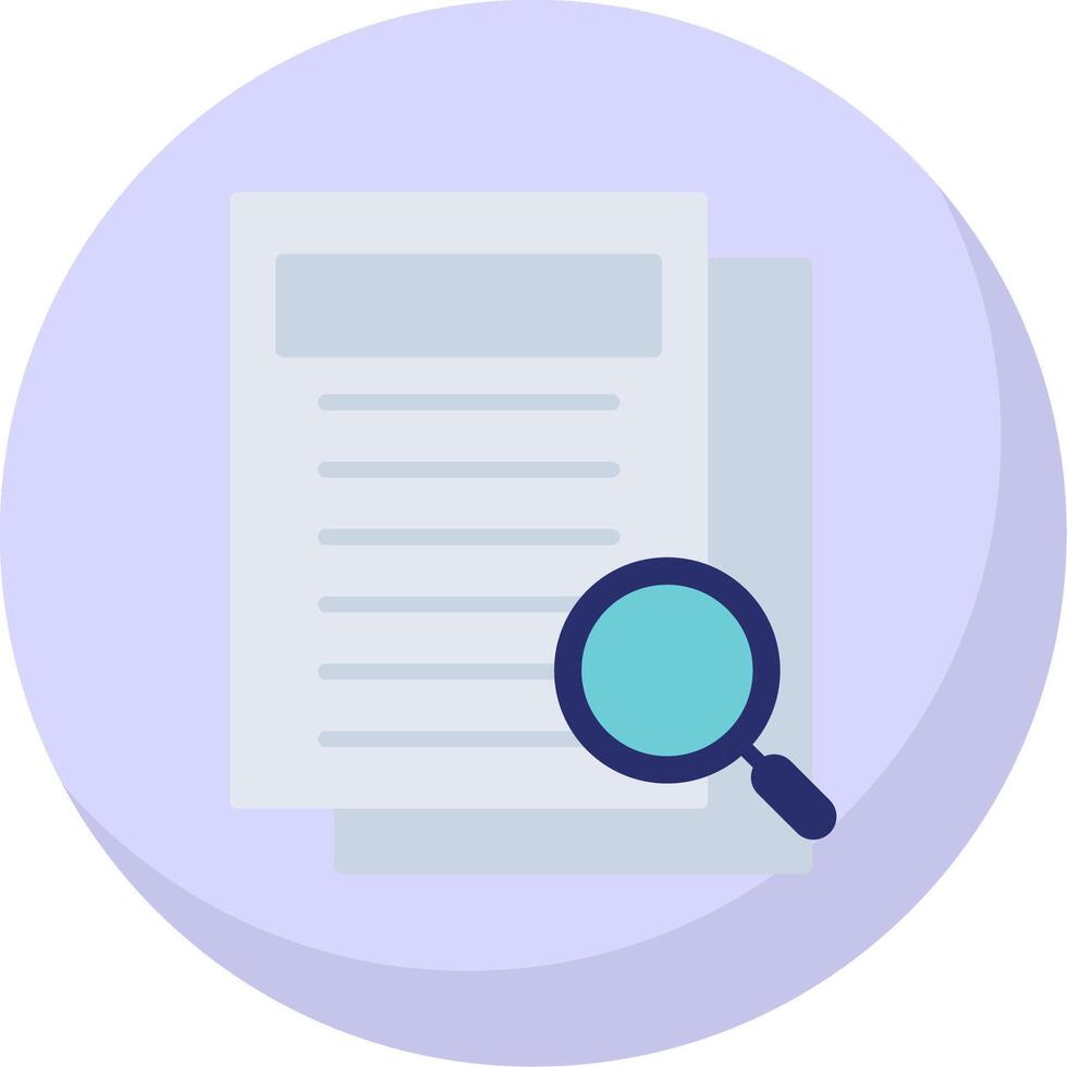 Research Flat Bubble Icon vector
