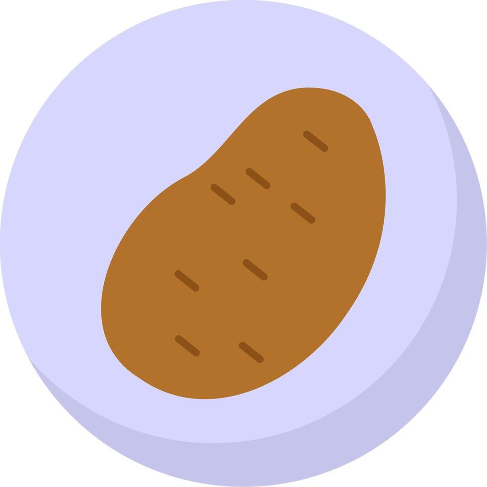 Potato Flat Bubble Icon vector