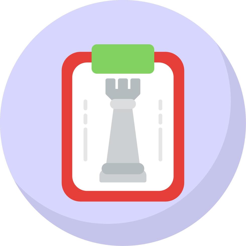 Strategy Flat Bubble Icon vector