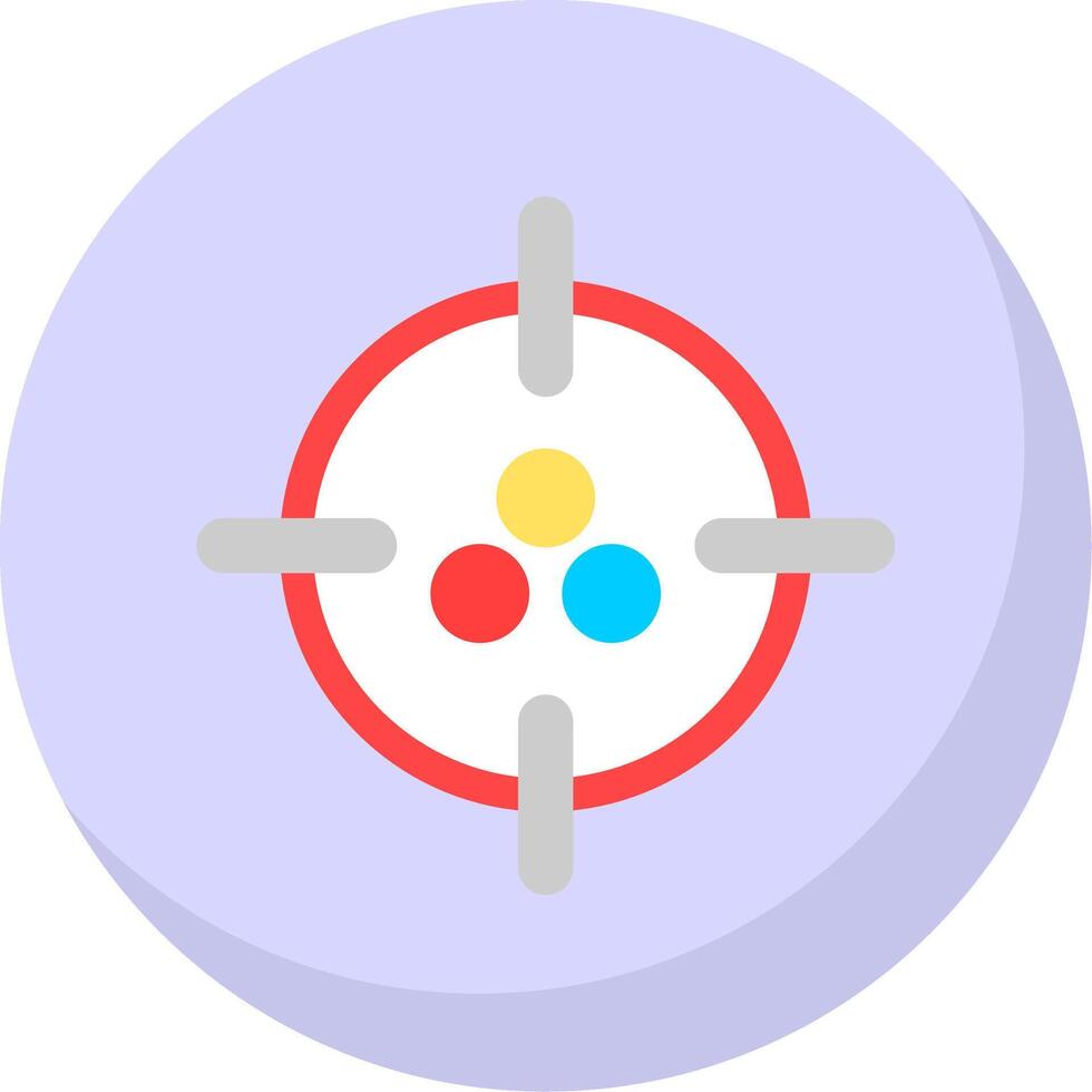 Paintbal Flat Bubble Icon vector