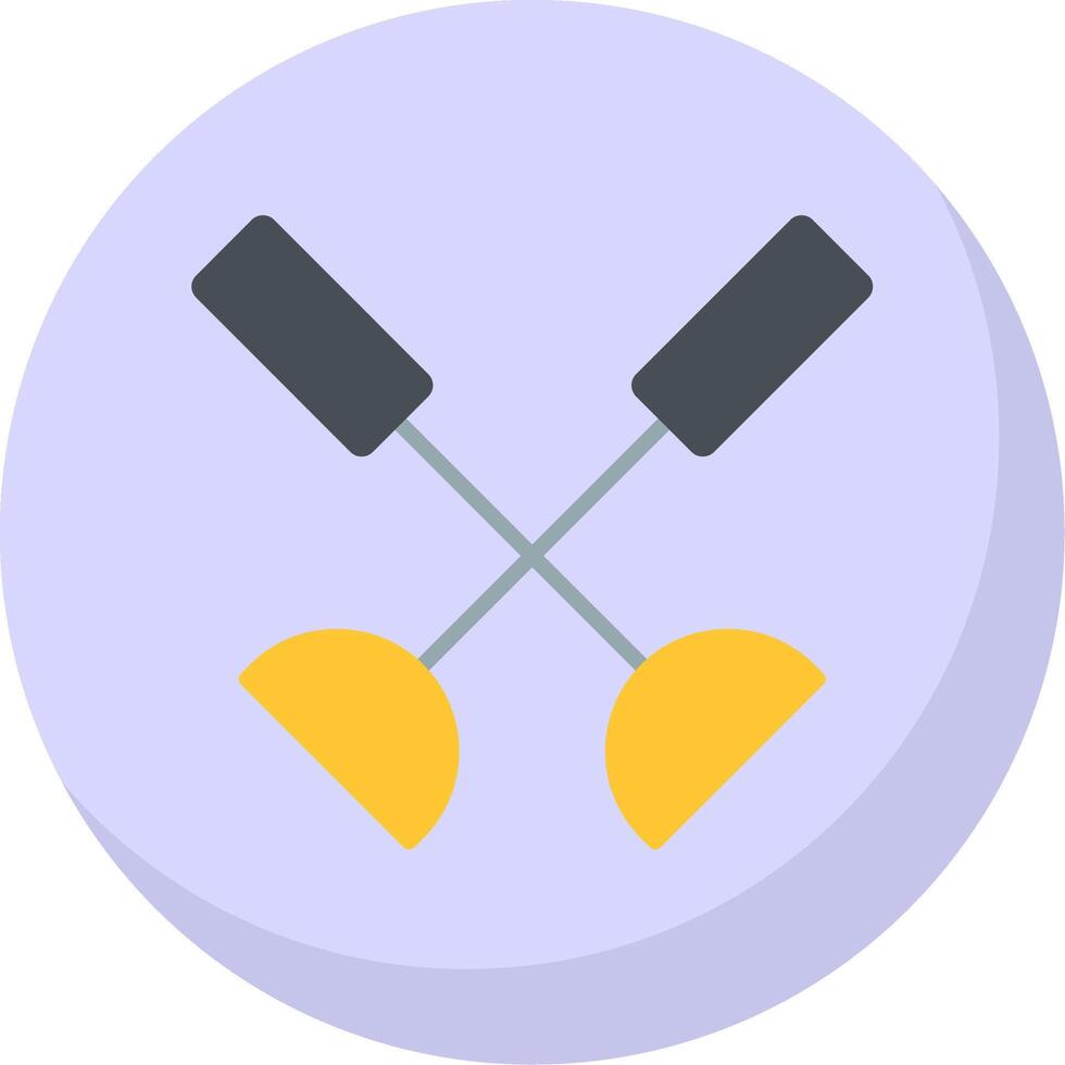 Paddle Flat Bubble Icon vector