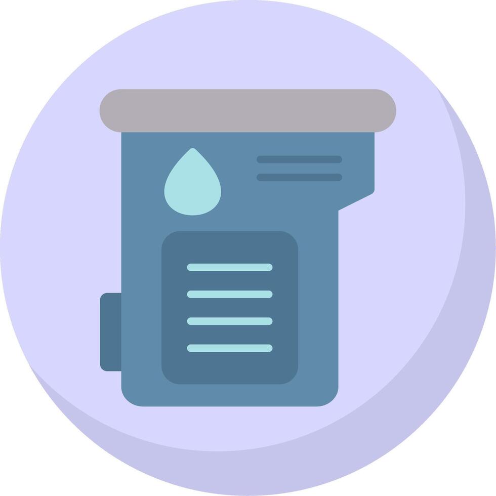 Cartridge Flat Bubble Icon vector