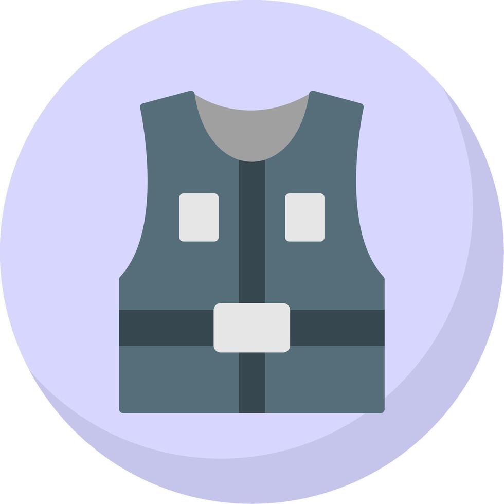 chaqueta plano burbuja icono vector