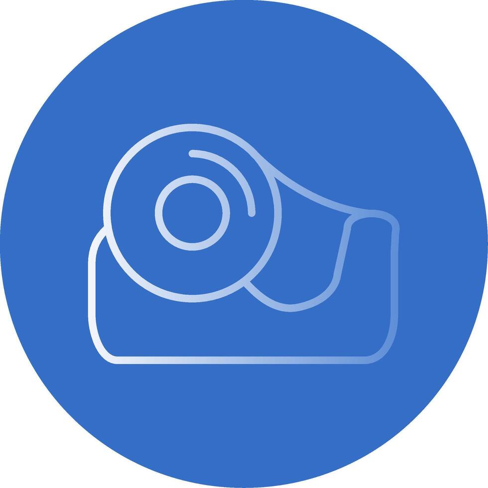 Tape Flat Bubble Icon vector
