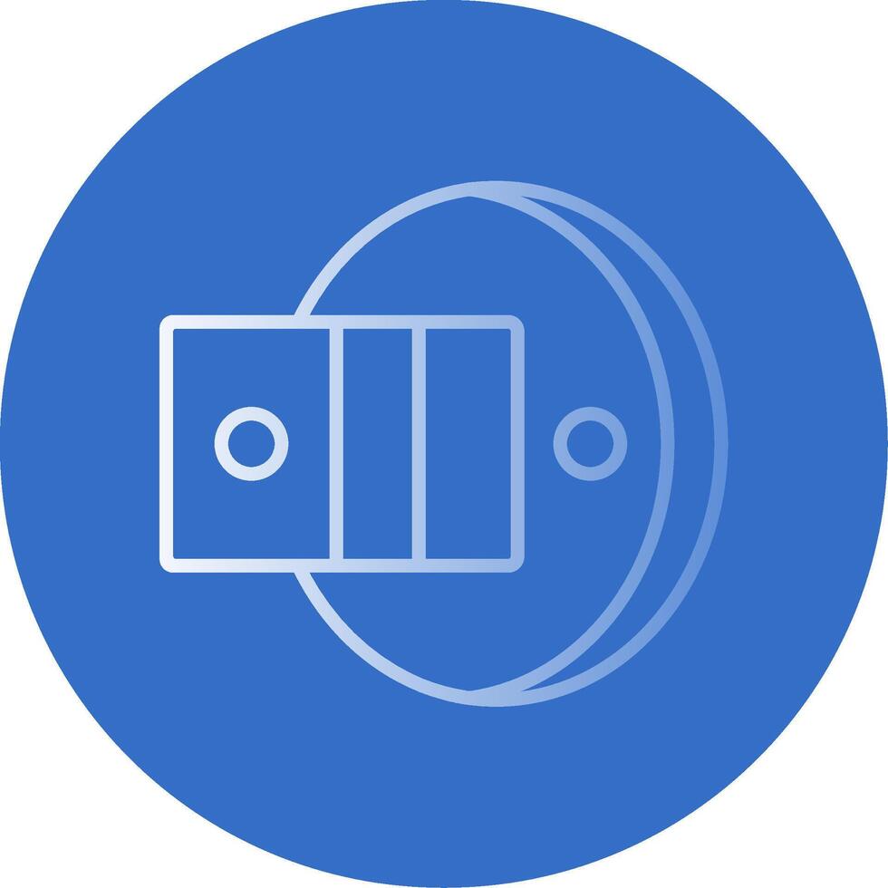 Doorstop Flat Bubble Icon vector