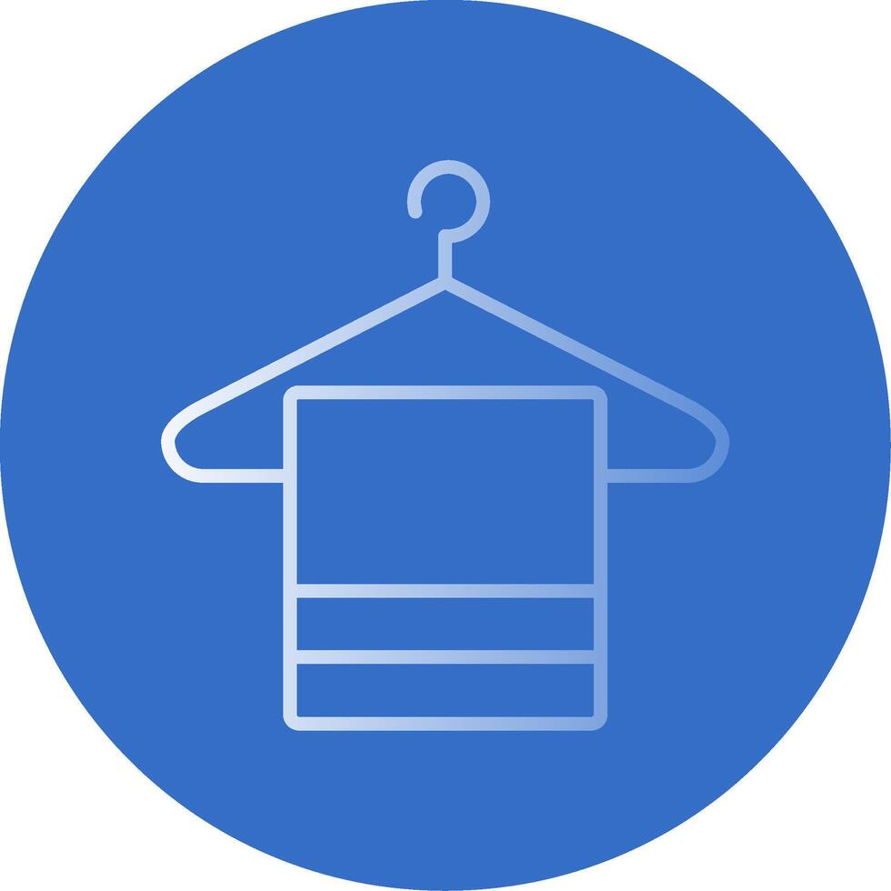Hanger Flat Bubble Icon vector
