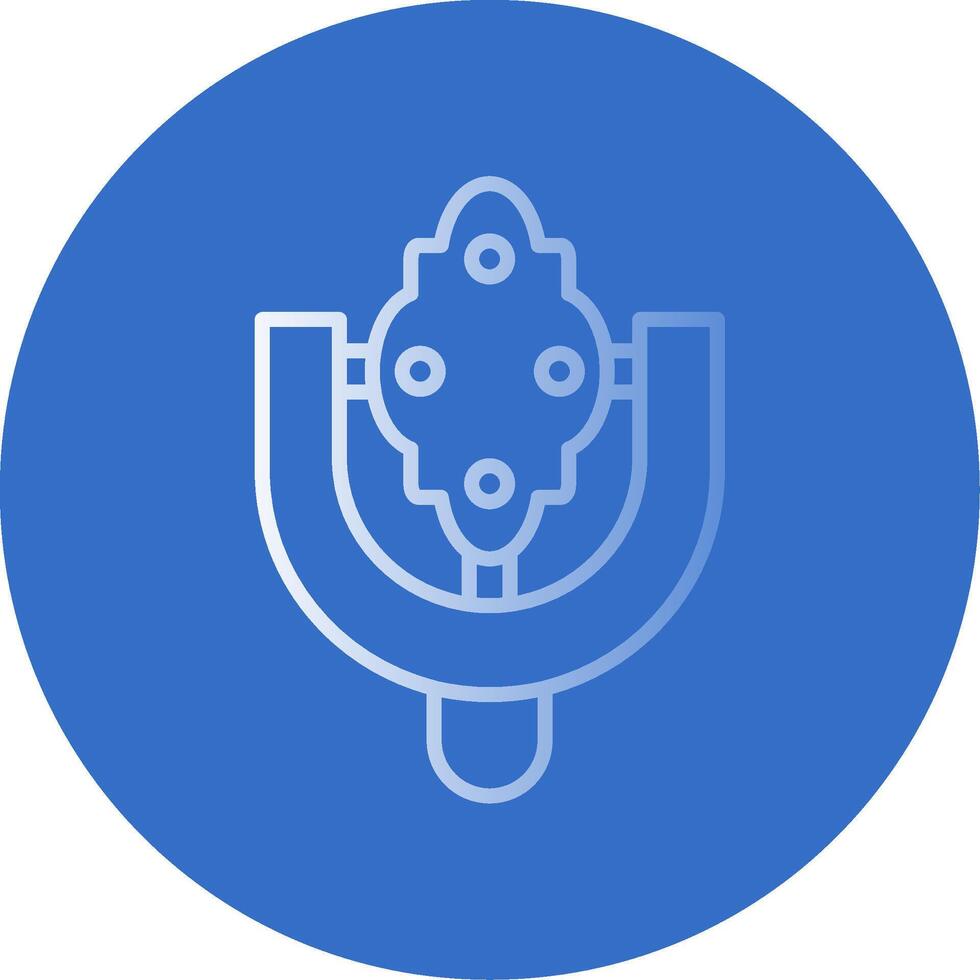 Door Knocker Flat Bubble Icon vector