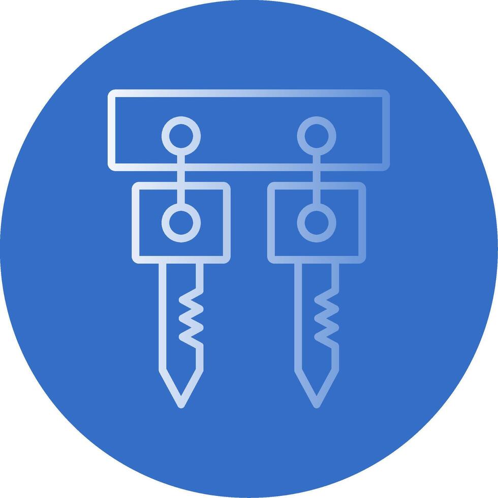 Hooks Flat Bubble Icon vector