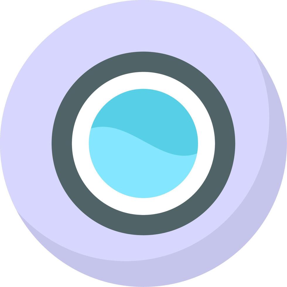 Washer Flat Bubble Icon vector