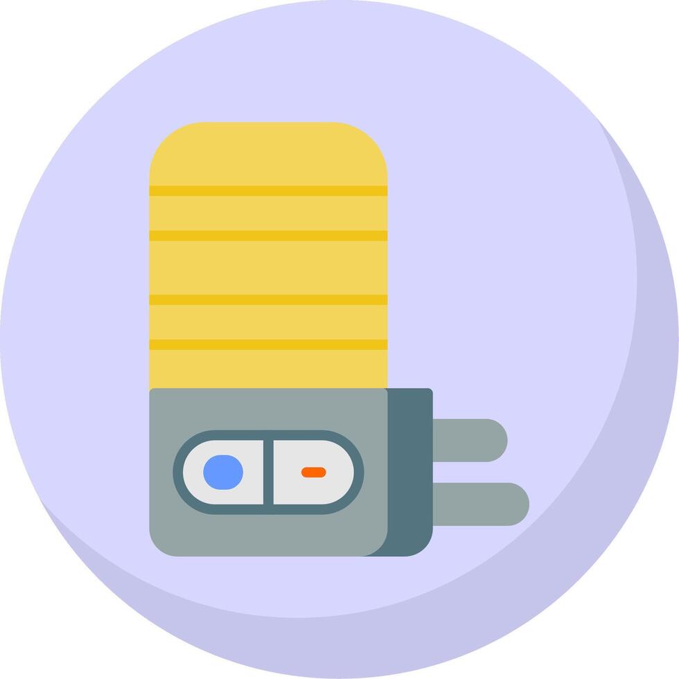 Light Flat Bubble Icon vector