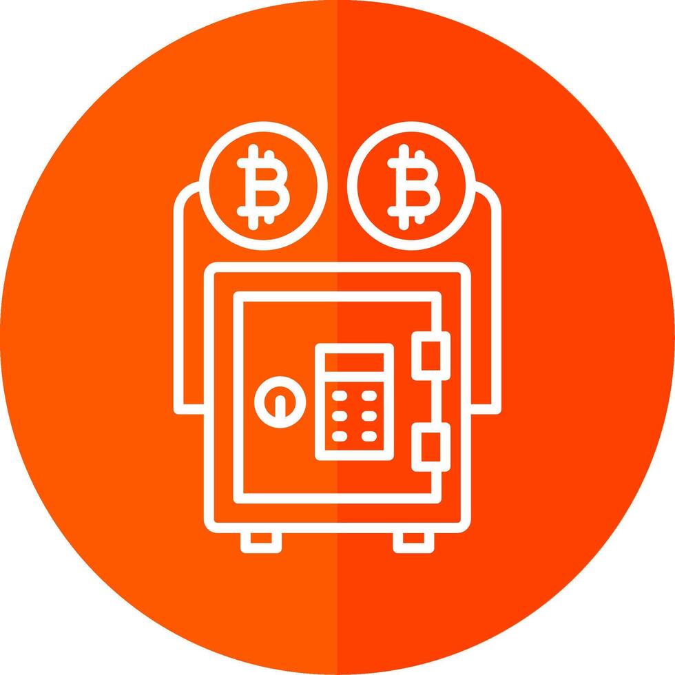Proof Stake Line Yellow White Icon vector