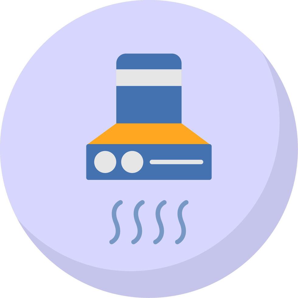 Extractor Hood Flat Bubble Icon vector
