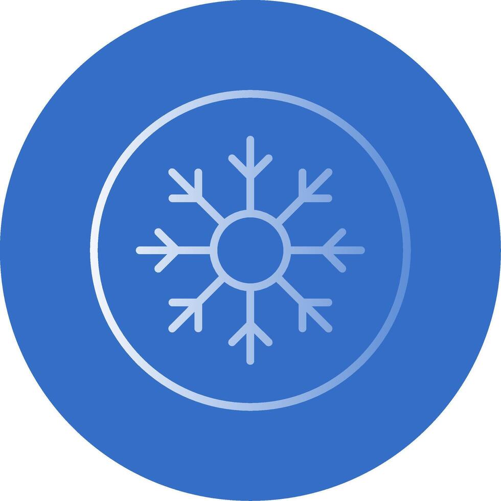 Frost Flat Bubble Icon vector