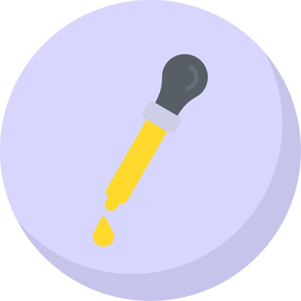 Dropper Flat Bubble Icon vector