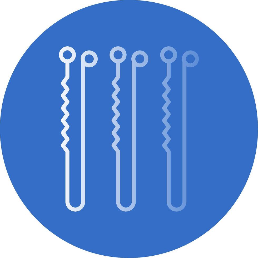 Bobby Pin Flat Bubble Icon vector