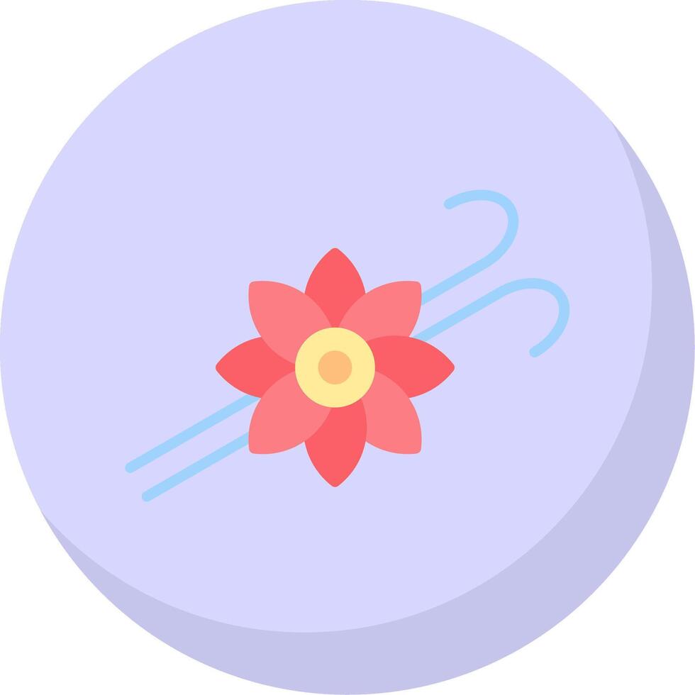 Vanilla Flat Bubble Icon vector