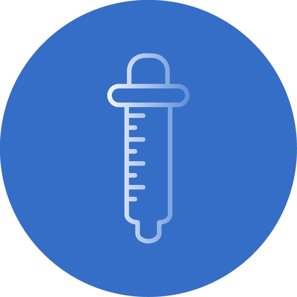 Pipette Flat Bubble Icon vector