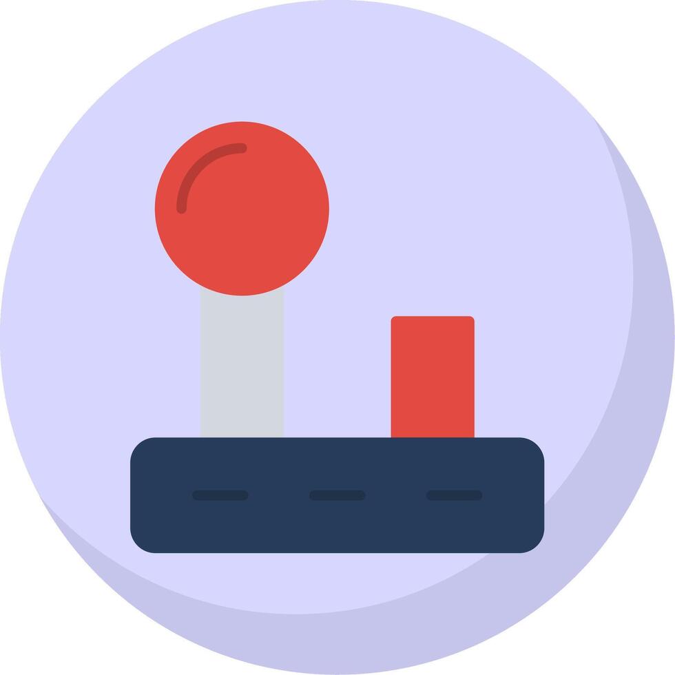 Joystick Flat Bubble Icon vector