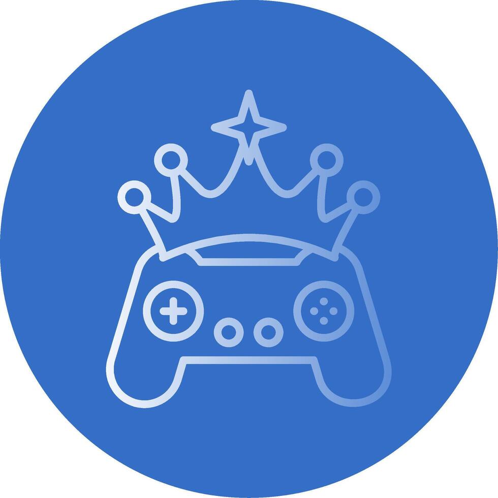 Crown Flat Bubble Icon vector