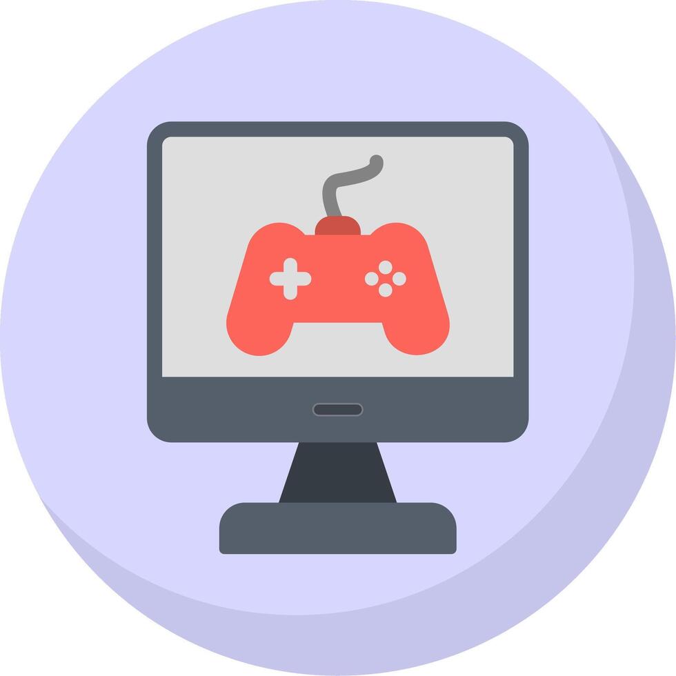 Game Flat Bubble Icon vector