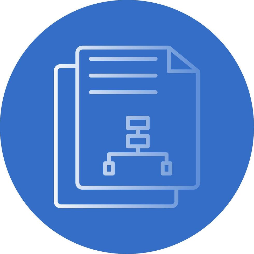 Document Flat Bubble Icon vector
