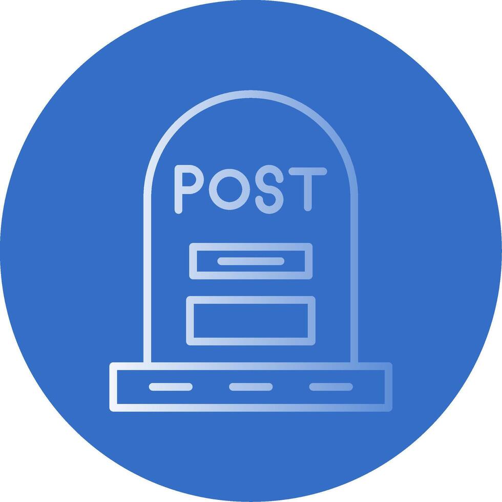 Post Flat Bubble Icon vector
