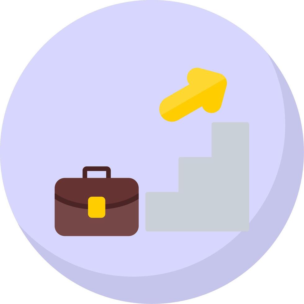 Advancement Flat Bubble Icon vector