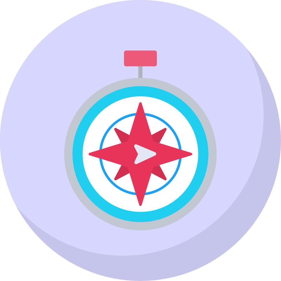 East Flat Bubble Icon vector