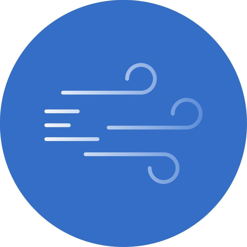 Windy Flat Bubble Icon vector