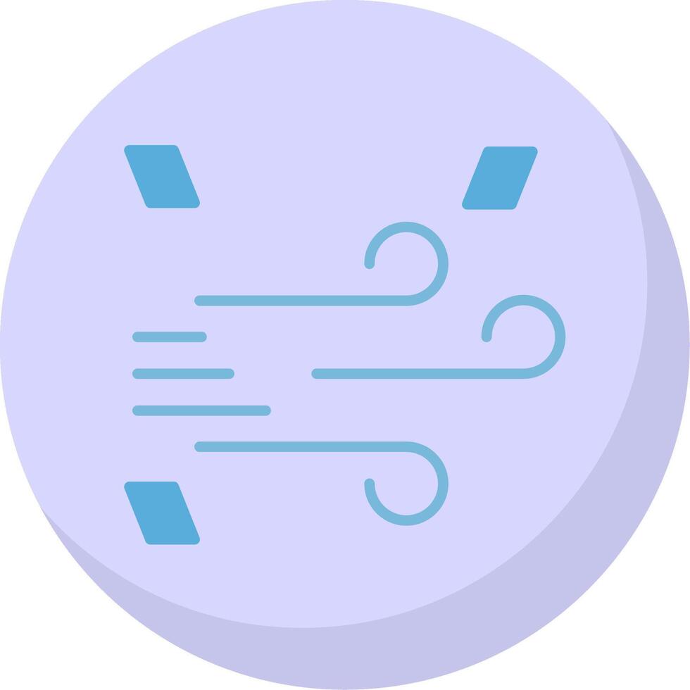 Ventoso plano burbuja icono vector