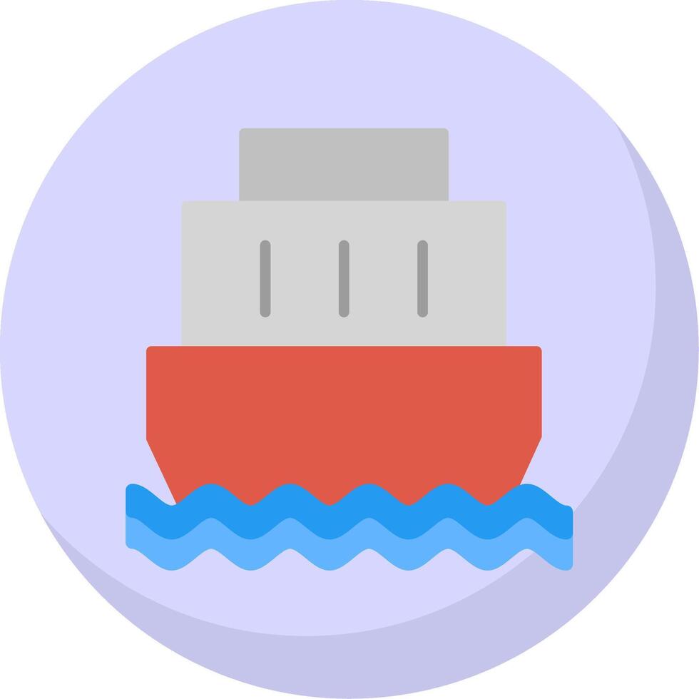 Port Flat Bubble Icon vector