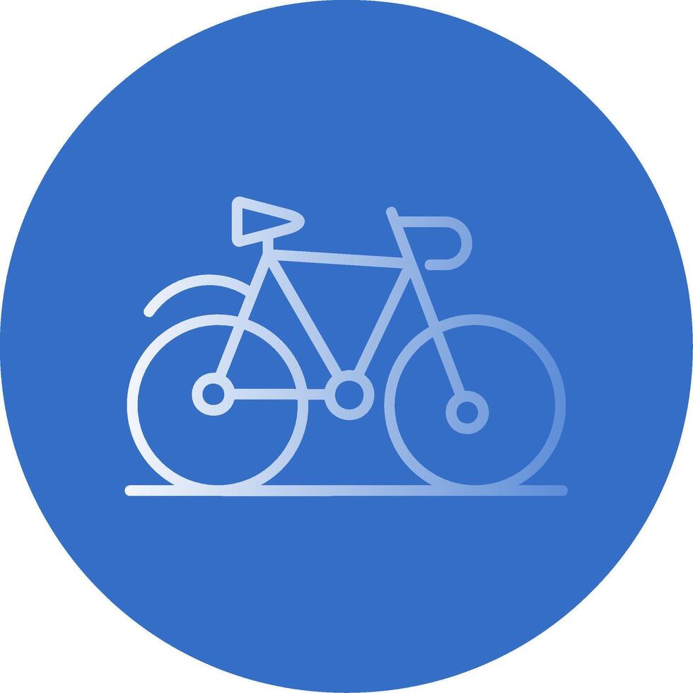 Bicycle Flat Bubble Icon vector