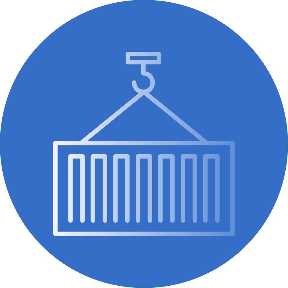 Container Flat Bubble Icon vector