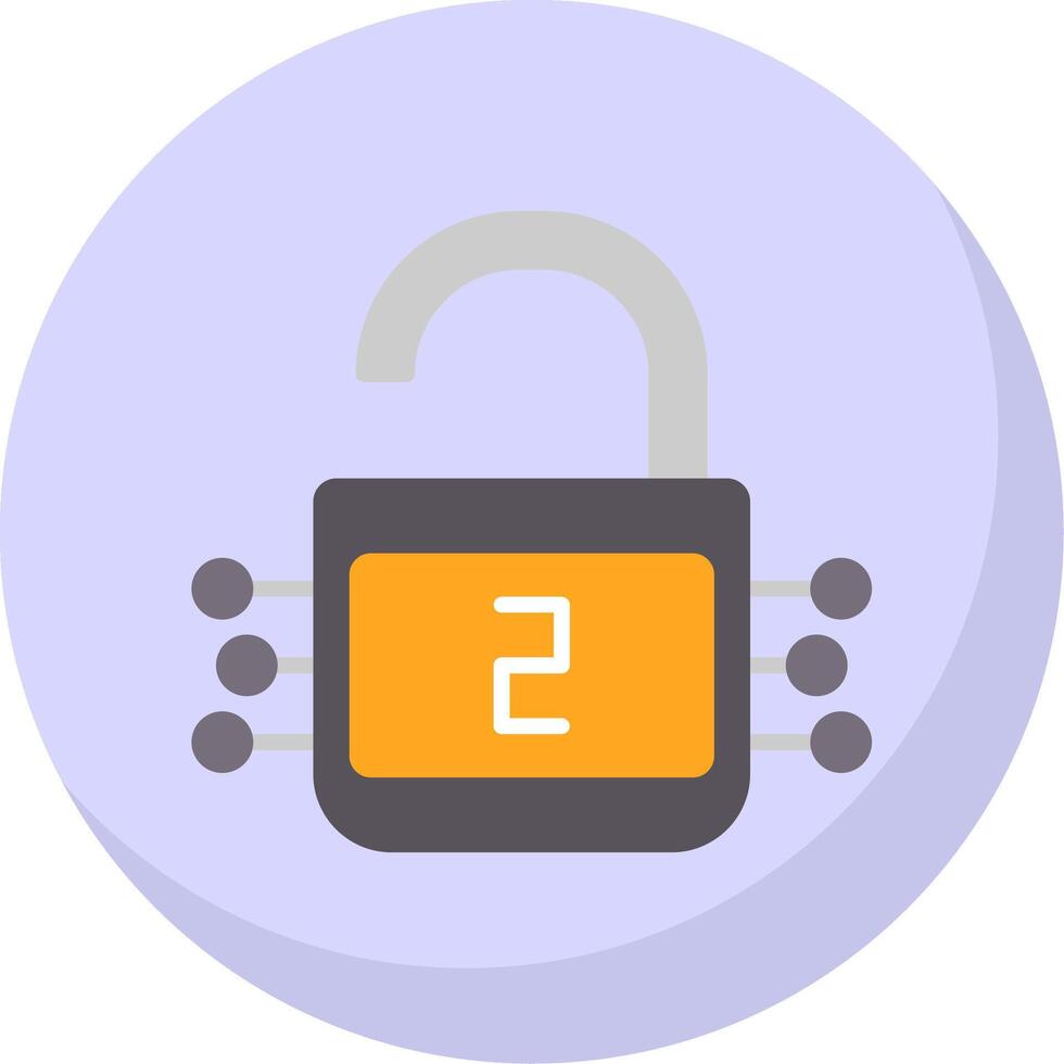 SHA 2 Flat Bubble Icon vector