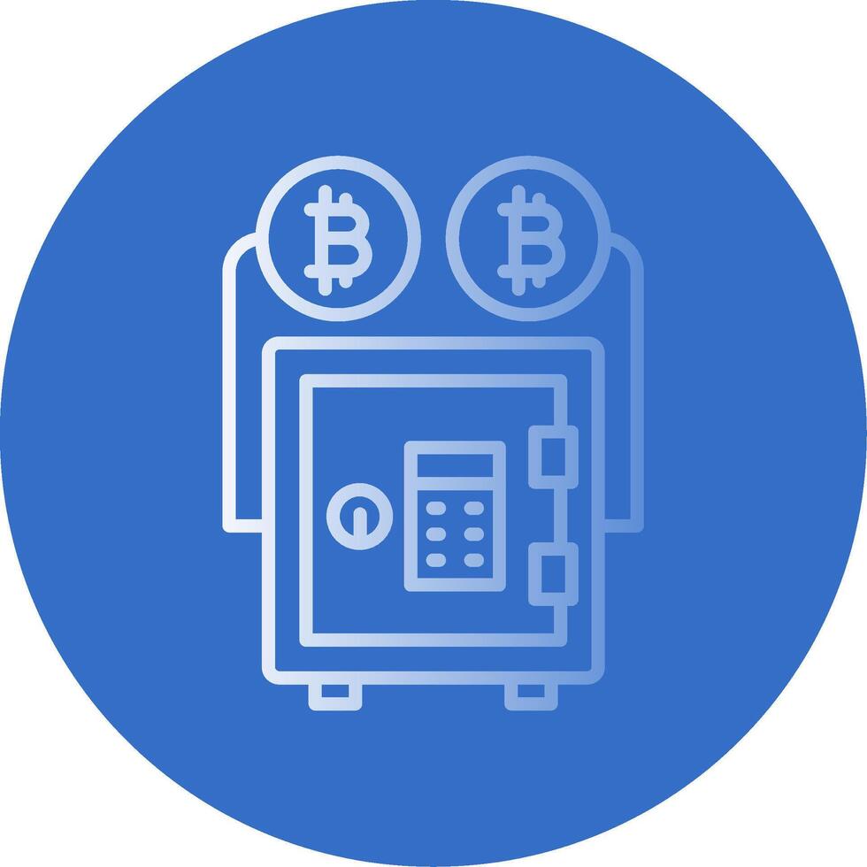 Proof Stake Flat Bubble Icon vector