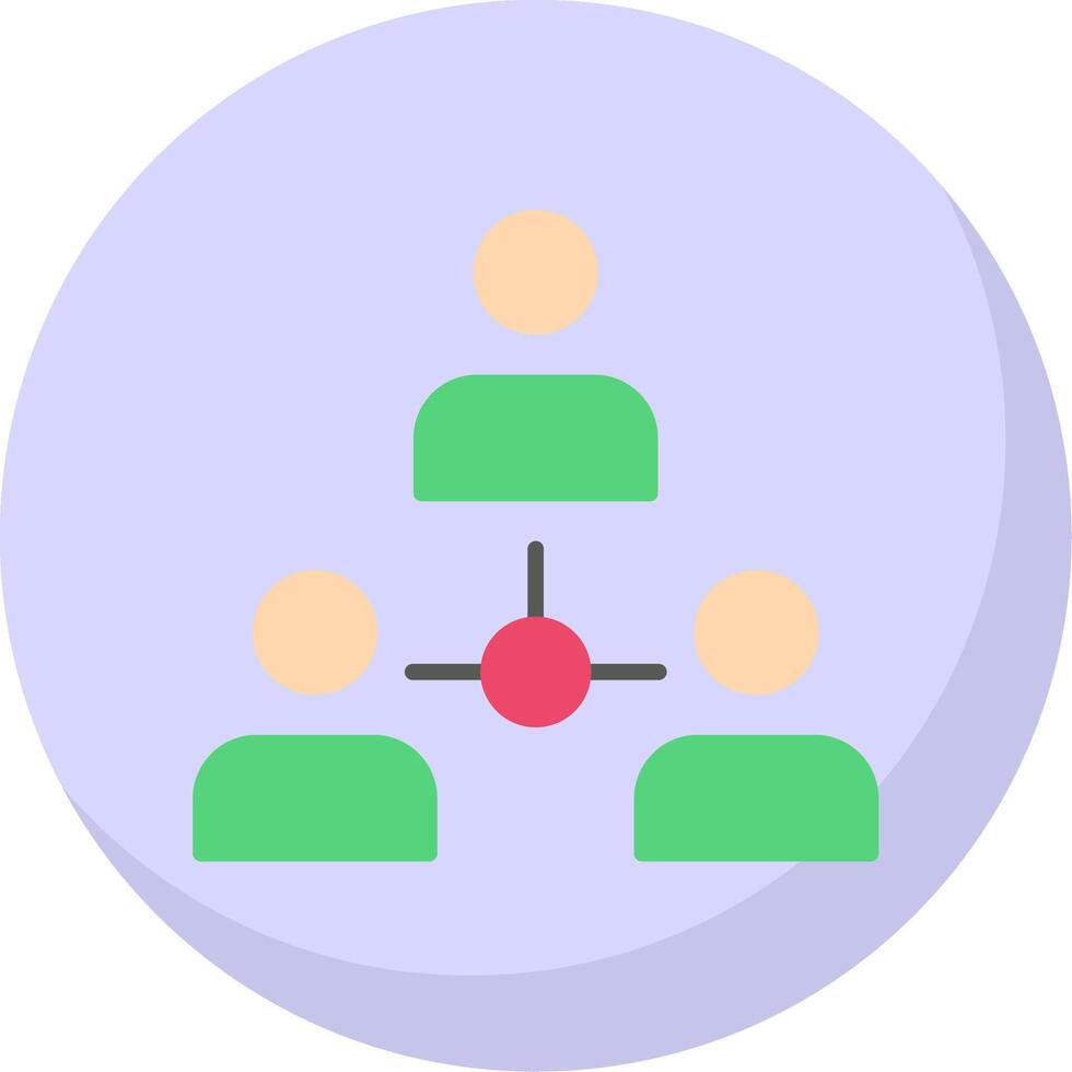 Sociology Flat Bubble Icon vector