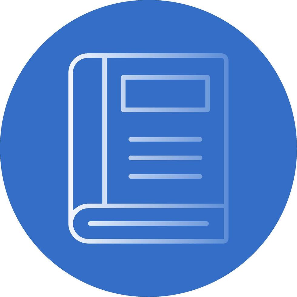 Book Flat Bubble Icon vector
