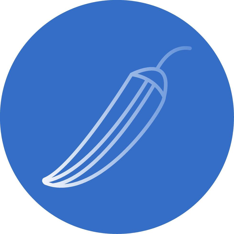 Okra Flat Bubble Icon vector