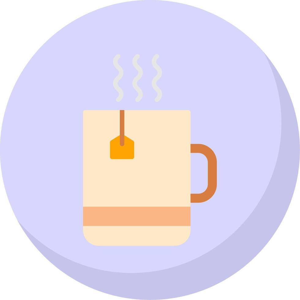 Tea Flat Bubble Icon vector