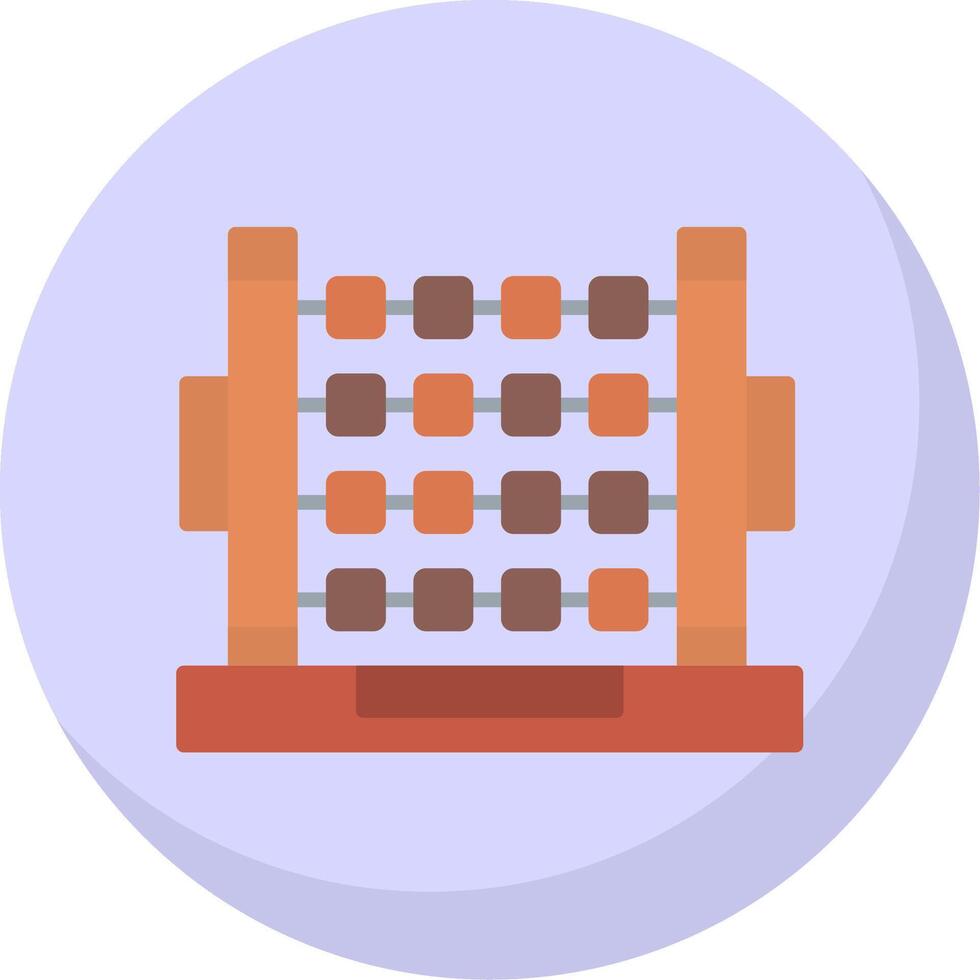 Abacus Flat Bubble Icon vector