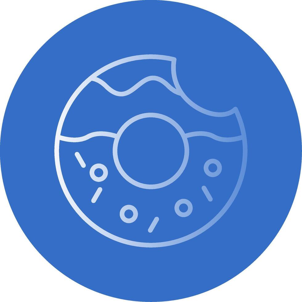 Donut Flat Bubble Icon vector