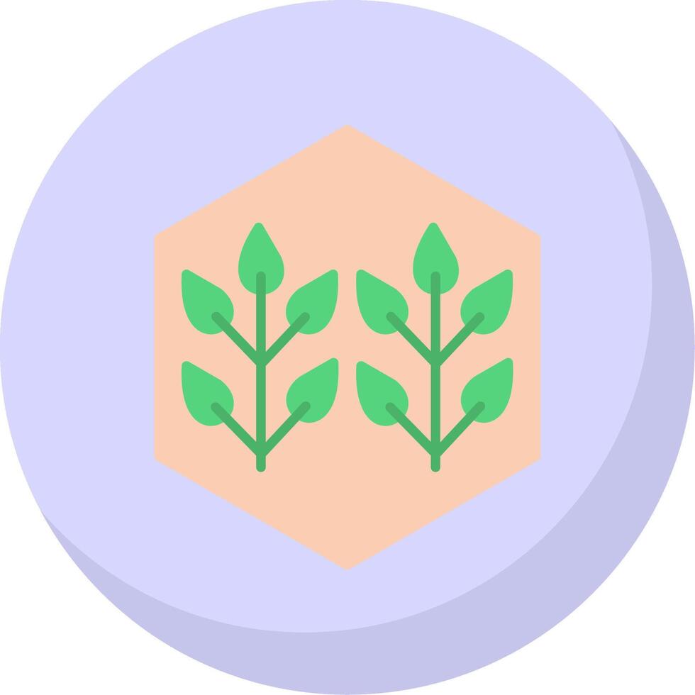 Smart Farming Flat Bubble Icon vector