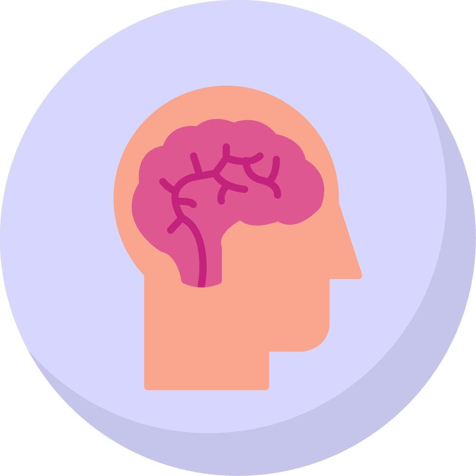 Neurology Flat Bubble Icon vector