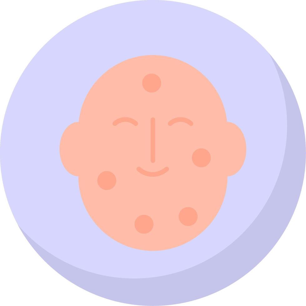 Dermatology Flat Bubble Icon vector