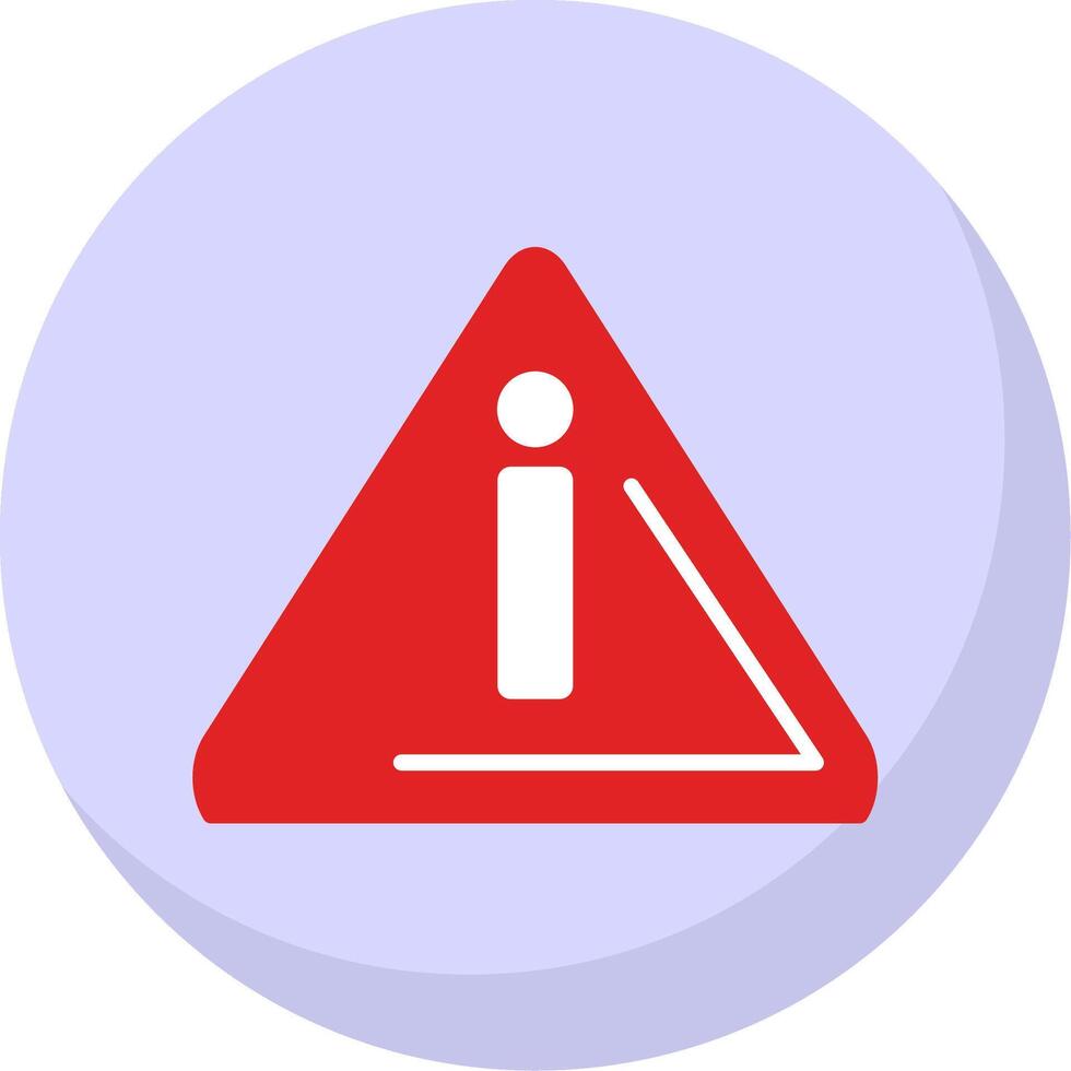 Alert Flat Bubble Icon vector
