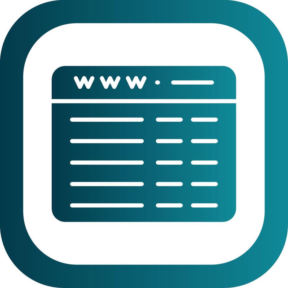 Web Programming Glyph Gradient Corner Icon vector