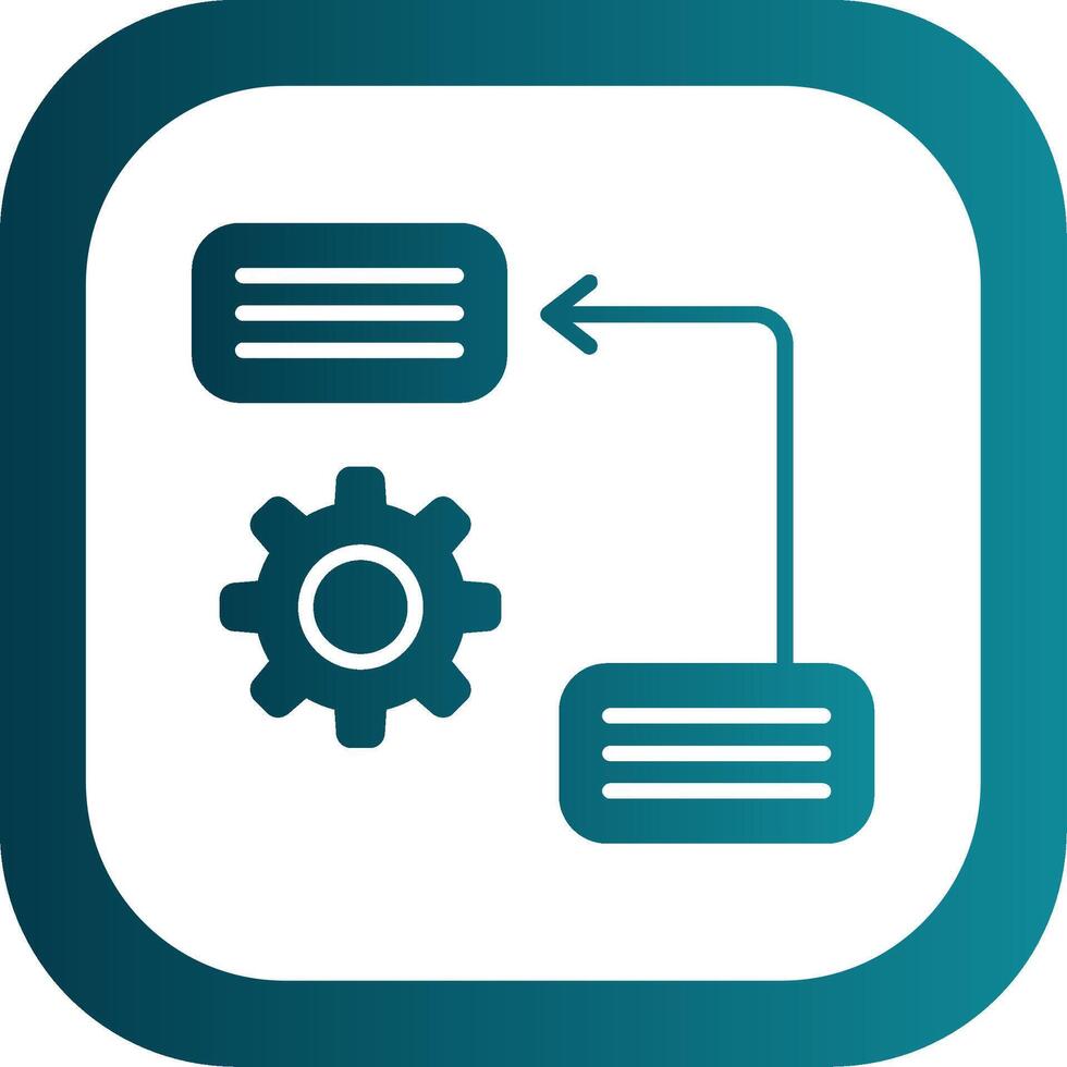Prioritize Glyph Gradient Corner Icon vector