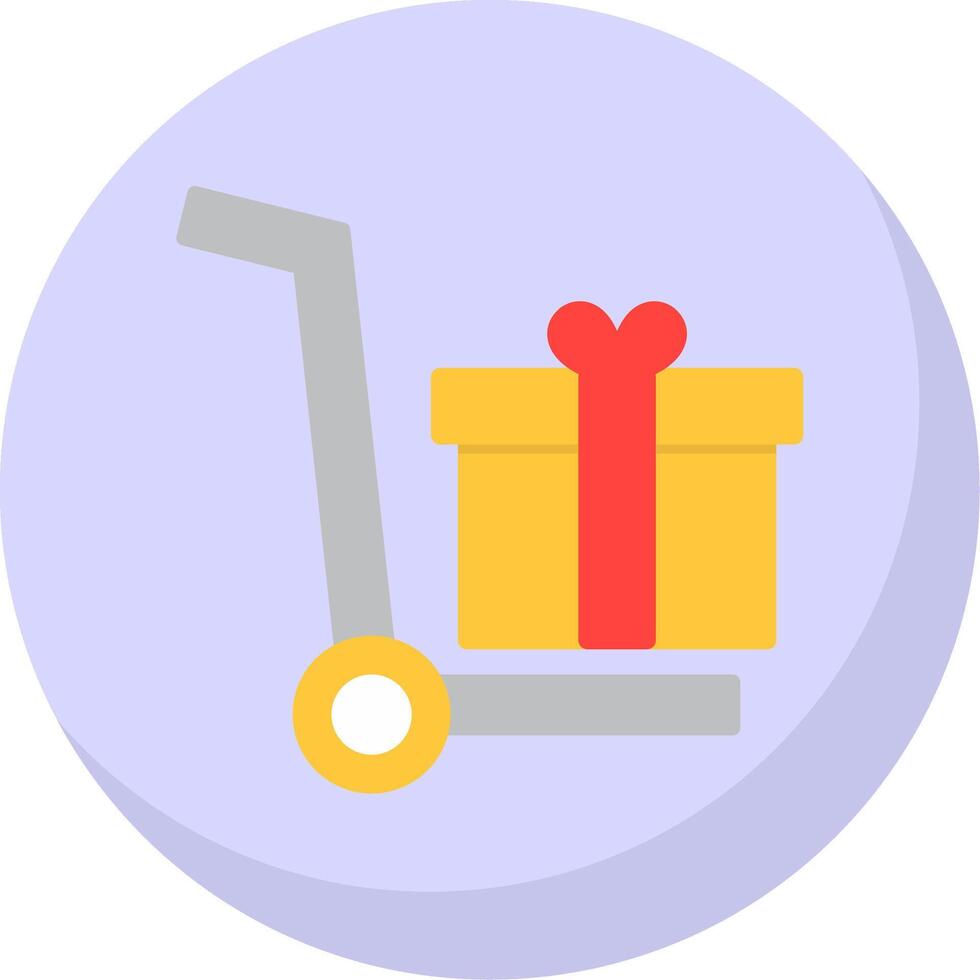 Free Shipping Flat Bubble Icon vector